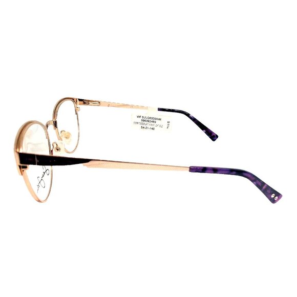 Sean John Eyeglasses Frames SJLO6009 Matte Eggplant Shiny Light Gold 54-21-140 - Picture 2 of 5